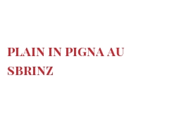 Recette Plain in Pigna au Sbrinz